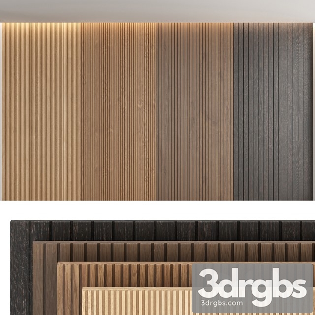 Wood panels Set4 3dsmax Download - thumbnail 1