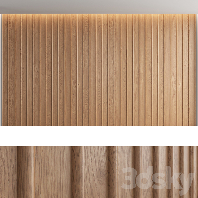 Wood panels_set3 3DS Max Model - thumbnail 3