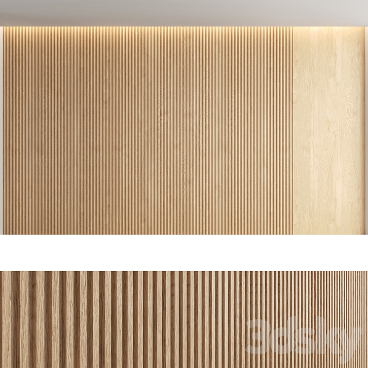 Wood panels_set4 3DS Max - thumbnail 2