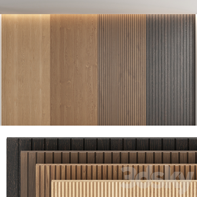 Wood panels_set4 3DSMax File - thumbnail 1