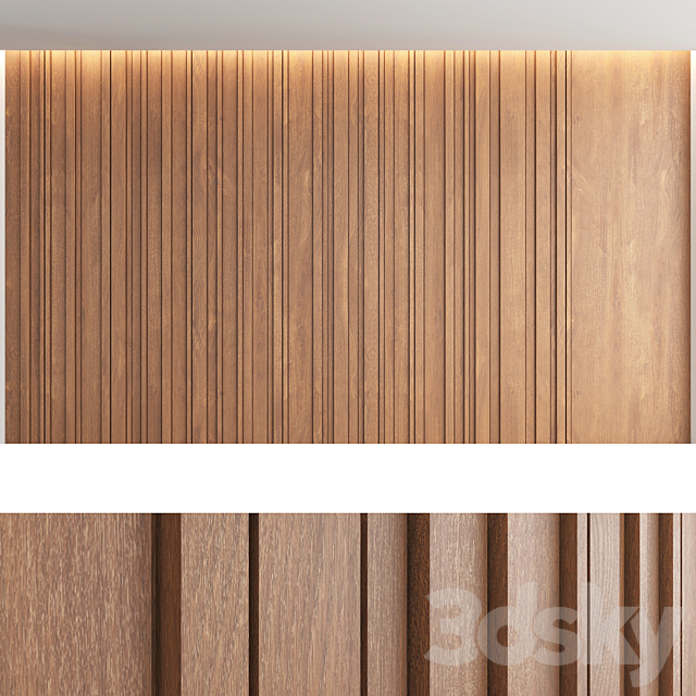 Wood panels_set5 3DS Max Model - thumbnail 4