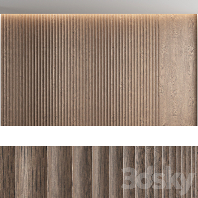 Wood panels_set7 3DS Max Model - thumbnail 4