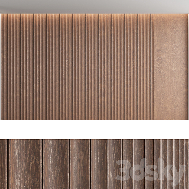 Wood panels_set8 3DS Max Model - thumbnail 4