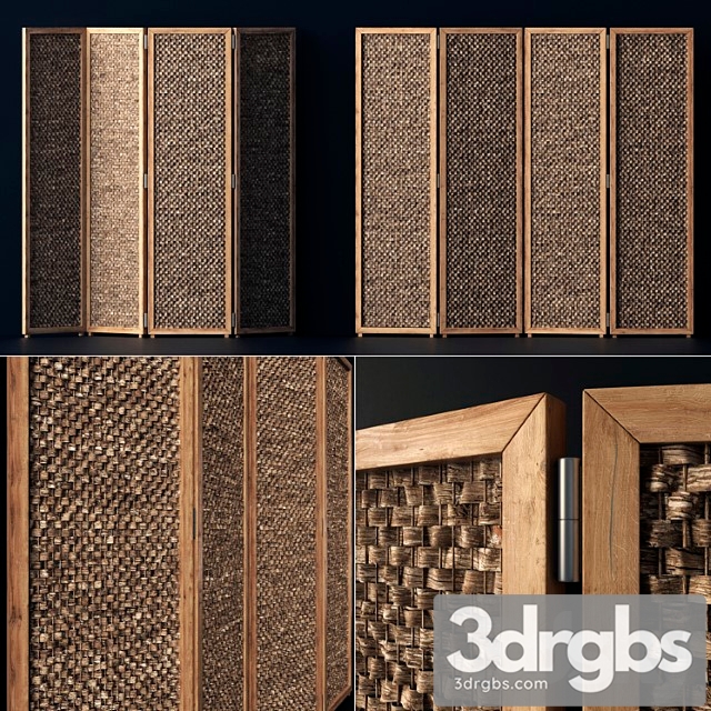 Wood Screen Decor N1 Dereviannaia Shirma 3dsmax Download - thumbnail 1