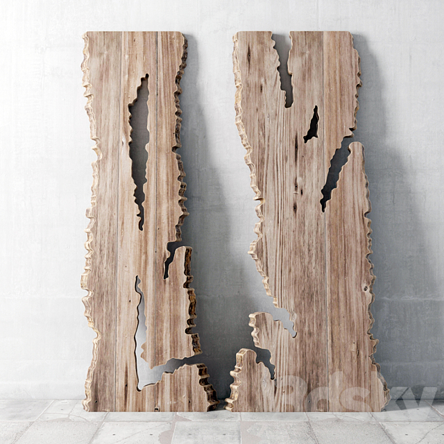 Wood slab _ Wooden slab 3DS Max Model - thumbnail 2