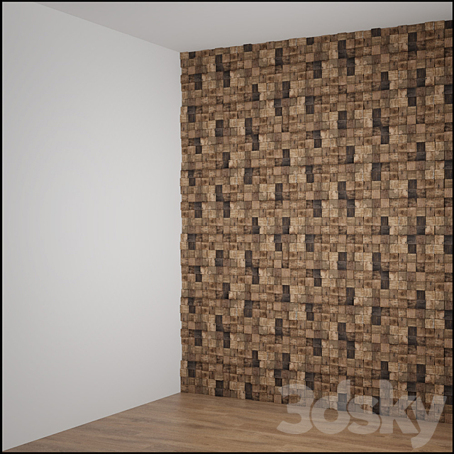 wood square aged 3DSMax File - thumbnail 3