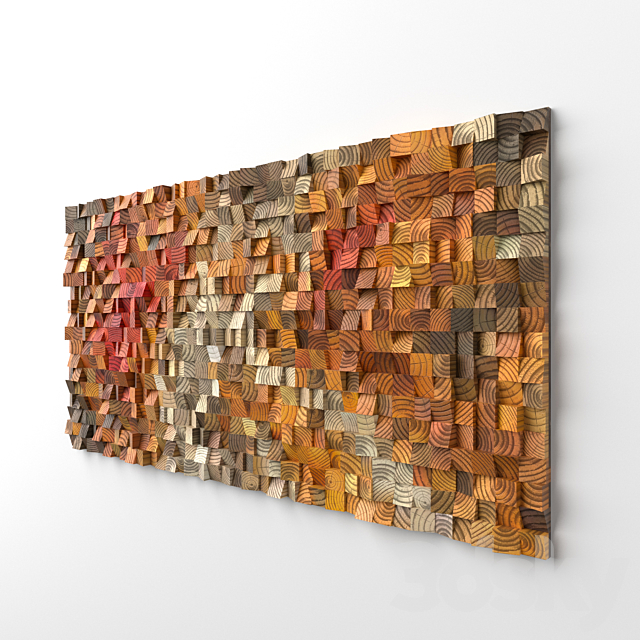 Wood Wall Art 3ds Max - thumbnail 2