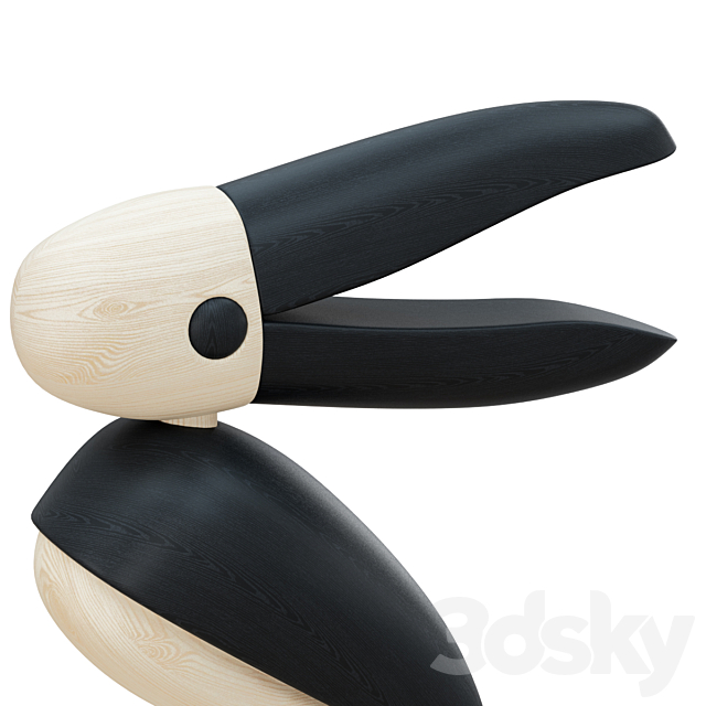 Wooden Bird Figurine 3DSMax File - thumbnail 5