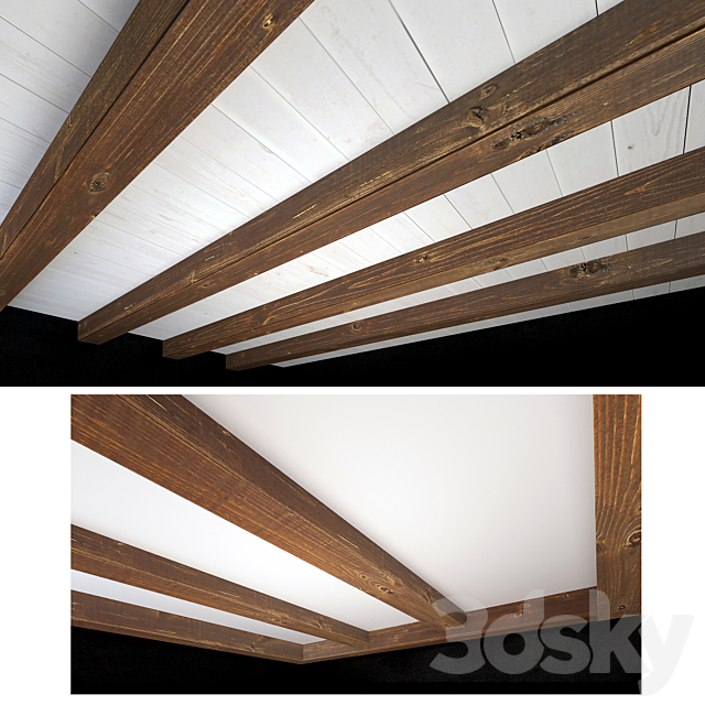 Wooden ceiling 3 3DSMax File - thumbnail 2