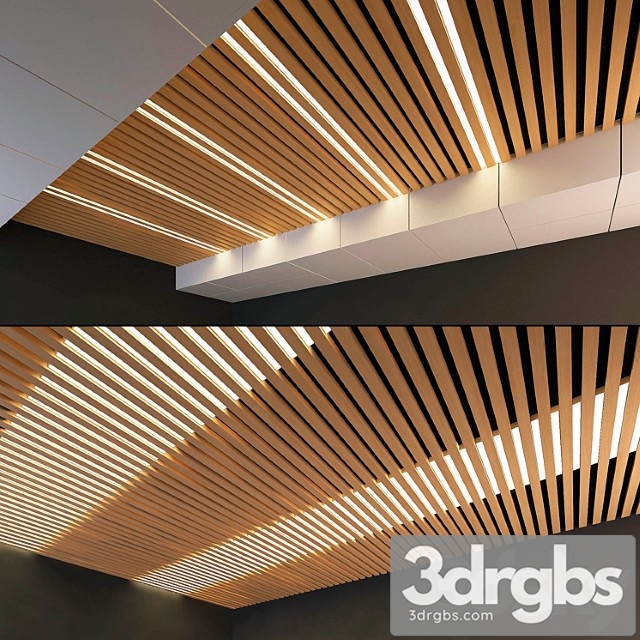 Wooden ceiling 9 3dsmax Download - thumbnail 1