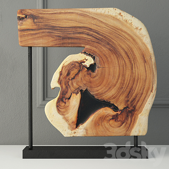 Wooden Decoration on Stand 10 3ds Max - thumbnail 1