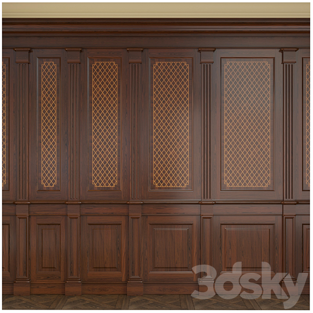 Wooden panel .02 3DSMax File - thumbnail 1