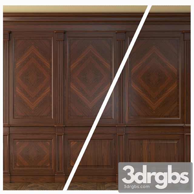 Wooden Panel 33 3dsmax Download - thumbnail 1