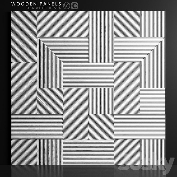 Wooden panels 3 3DS Max - thumbnail 2