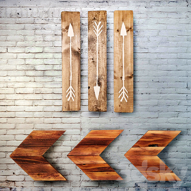 Wooden panels. Collection 18 3ds Max - thumbnail 3