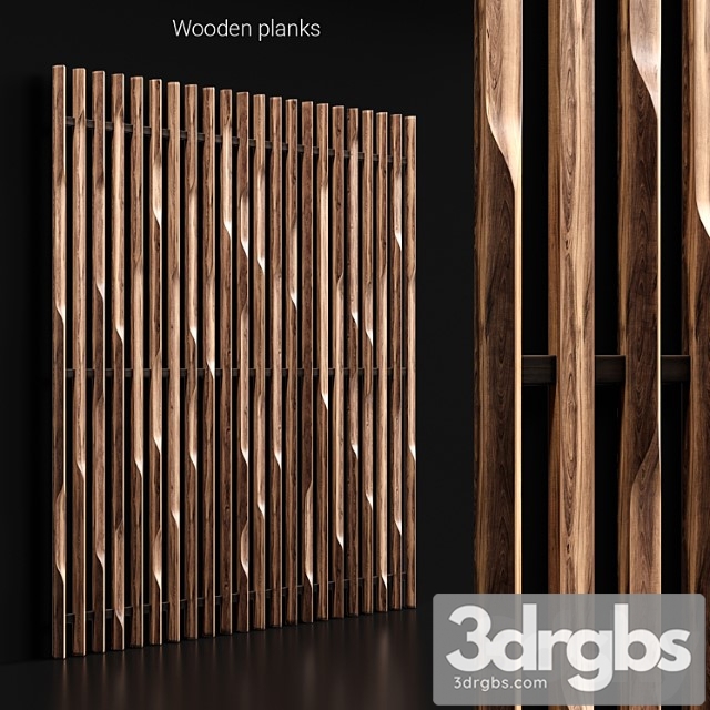 Wooden planks 3 3dsmax Download - thumbnail 1