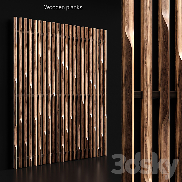 Wooden planks 3 3DSMax File - thumbnail 1