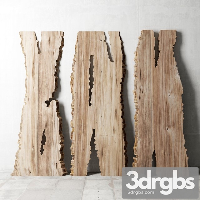 wooden slab 3dsmax Download - thumbnail 1