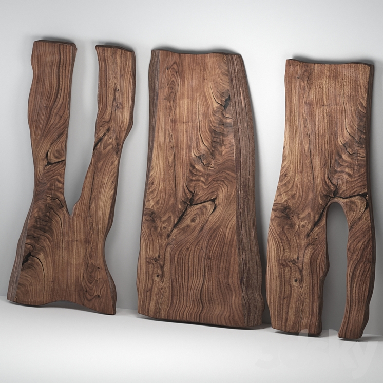 Wooden slabs 3DS Max - thumbnail 1