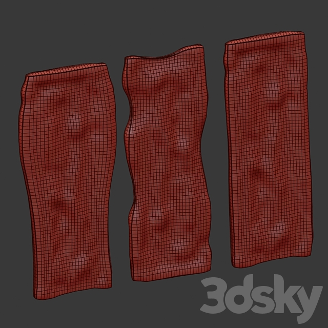 Wooden slabs 3DS Max Model - thumbnail 5