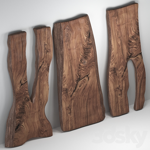 Wooden slabs 3DSMax File - thumbnail 2