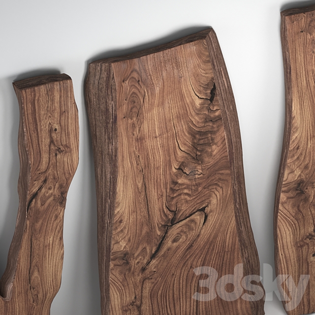 Wooden slabs 3DSMax File - thumbnail 4