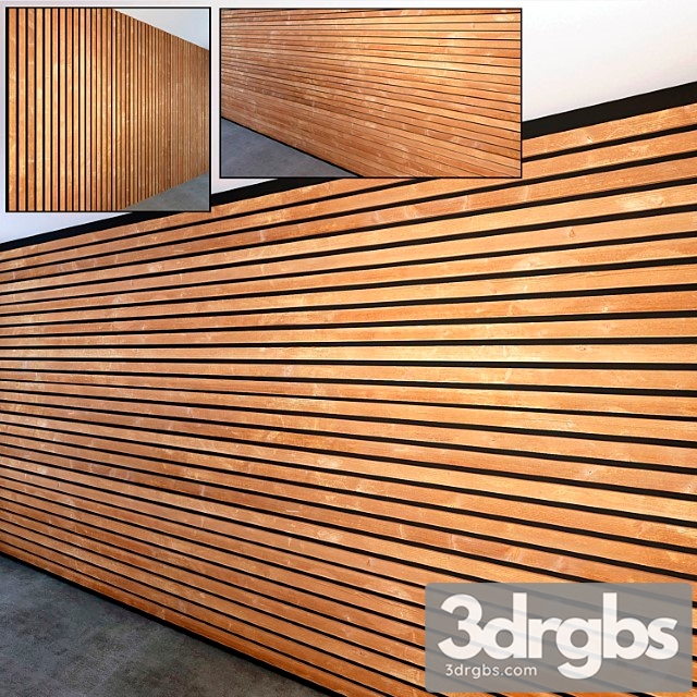 Wooden slats 2 3dsmax Download - thumbnail 1