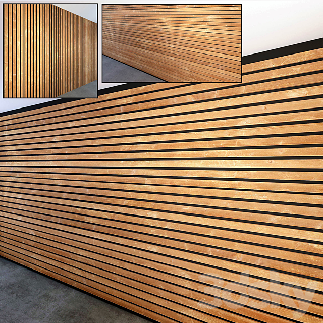 Wooden slats 2 3DSMax File - thumbnail 1