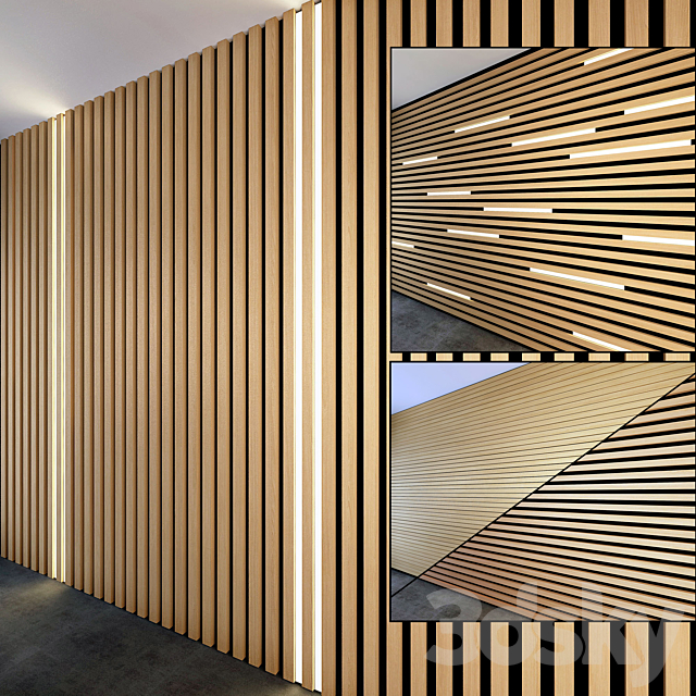 Wooden slats 4 3DSMax File - thumbnail 1