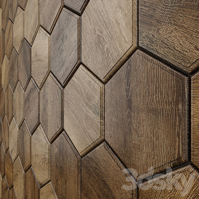 Wooden tiles from Karragach Design 3DSMax File - thumbnail 3