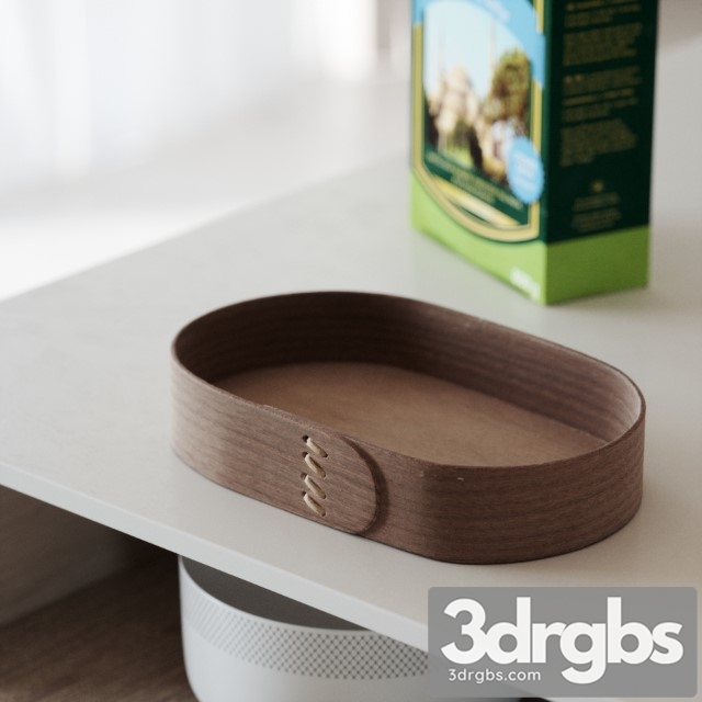 Wooden Tray 01 3dsmax Download - thumbnail 1