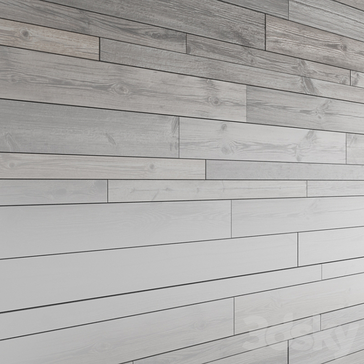 Wooden wall decor from Loftdesign 3DS Max - thumbnail 2