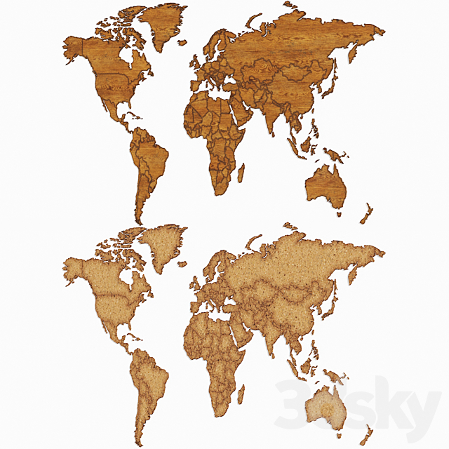 World map 3DSMax File - thumbnail 2