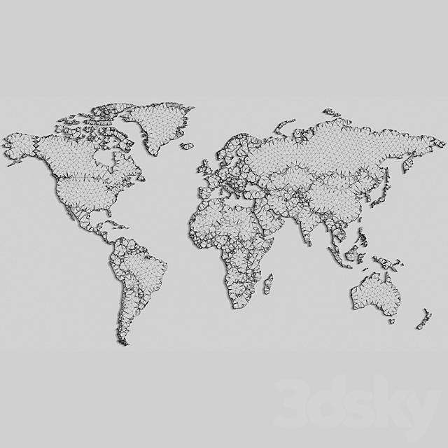 World map 3DSMax File - thumbnail 3