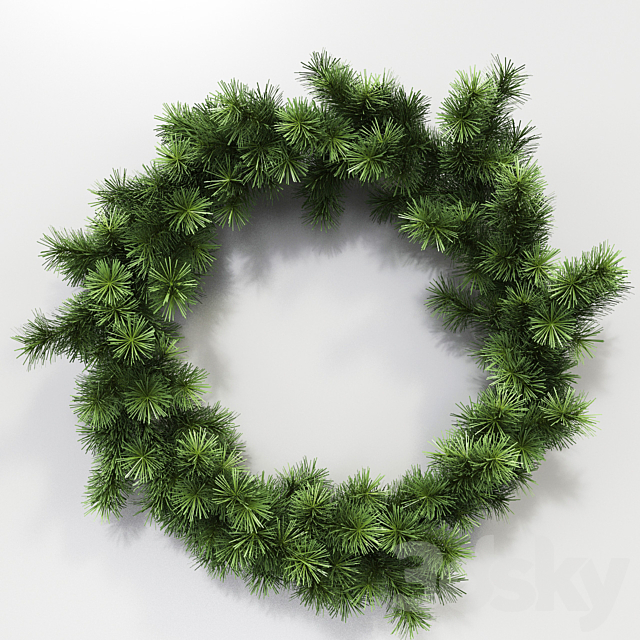 Wreath 3DS Max Model - thumbnail 1