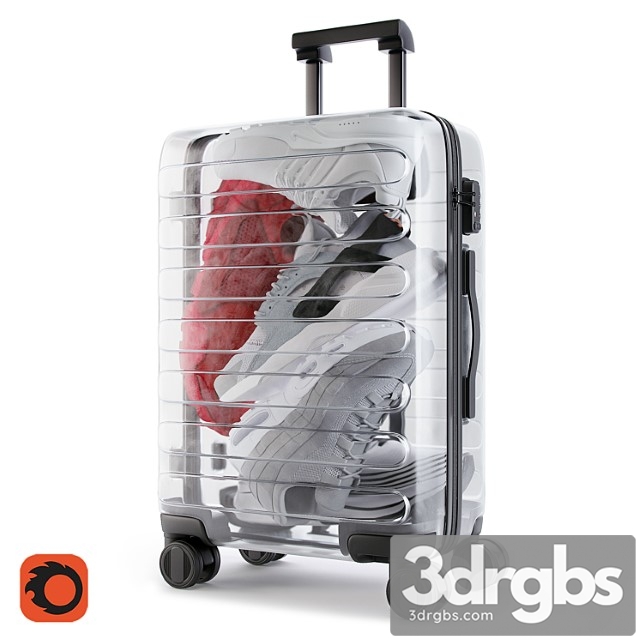 Xiaomi 90 points supreme transparent suitcase 3dsmax Download - thumbnail 1