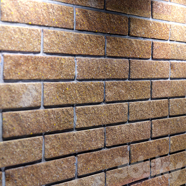 Yellow brick wall 3DSMax File - thumbnail 1