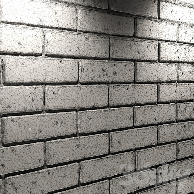 Yellow brick wall 3DSMax File - thumbnail 2