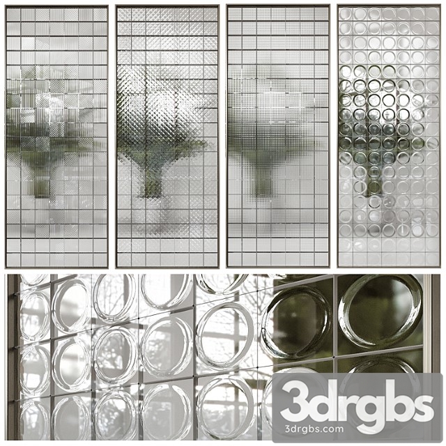 Glass block partition 2 - thumbnail 1