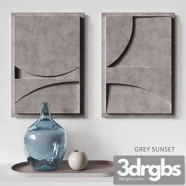 Relief gray sunset - thumbnail 1