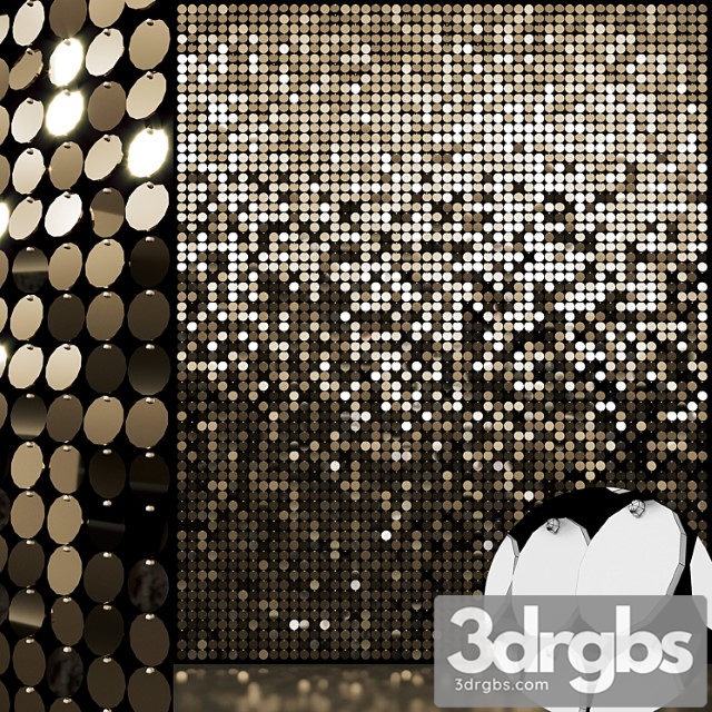 Sequins decorative wall 01 - thumbnail 1