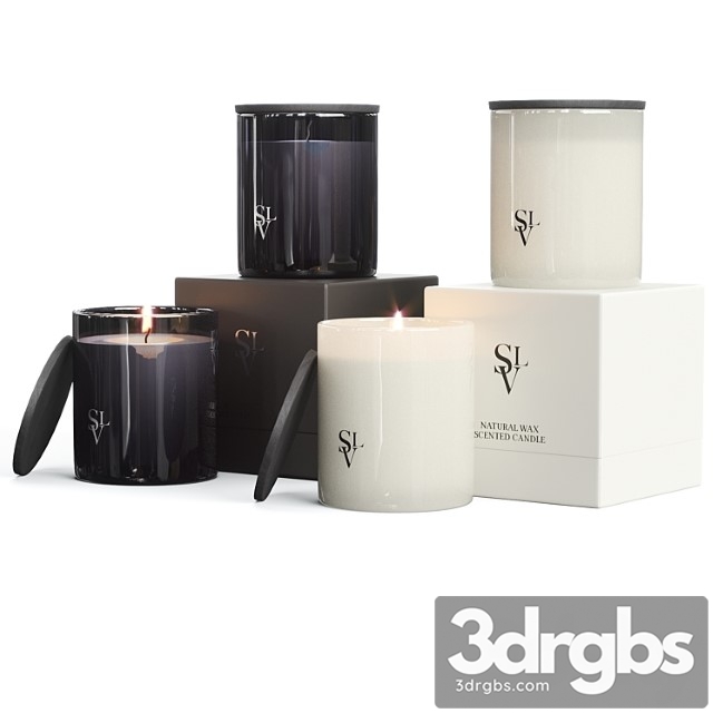 Slettvoll glass scented candle set - thumbnail 1