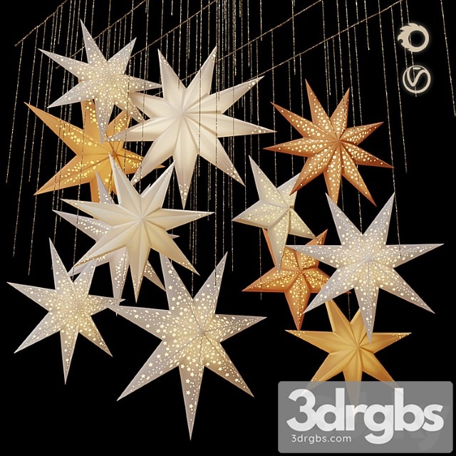 Swedish stars decorative set - thumbnail 1