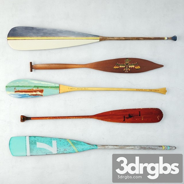 Vintage oars and paddles - thumbnail 1