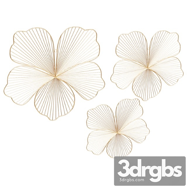 Wall decor wall panel flowers - thumbnail 1