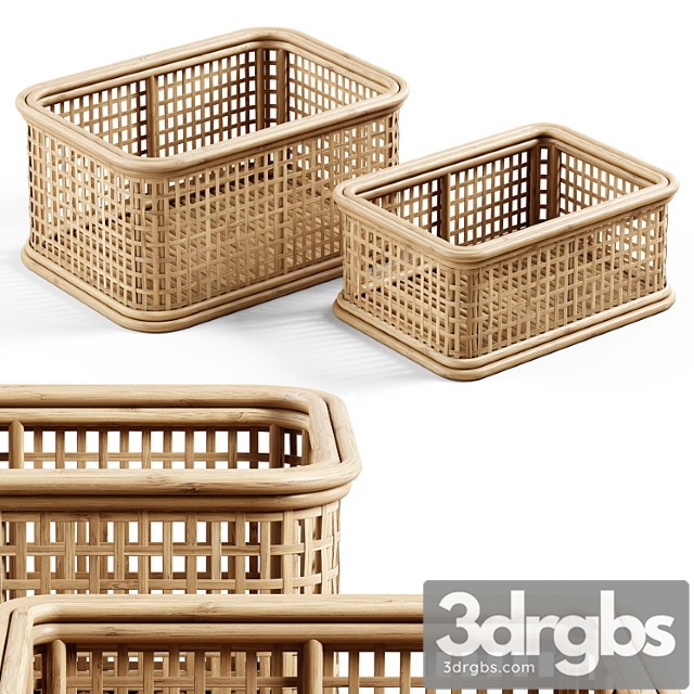 Zara home – the wicker rattan basket - thumbnail 1