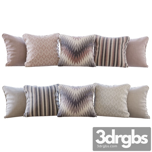 A Set Of Pillows Romo 01 3dsmax Download - thumbnail 1