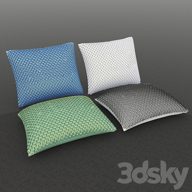 Bags with sequins 3DS Max Model - thumbnail 2