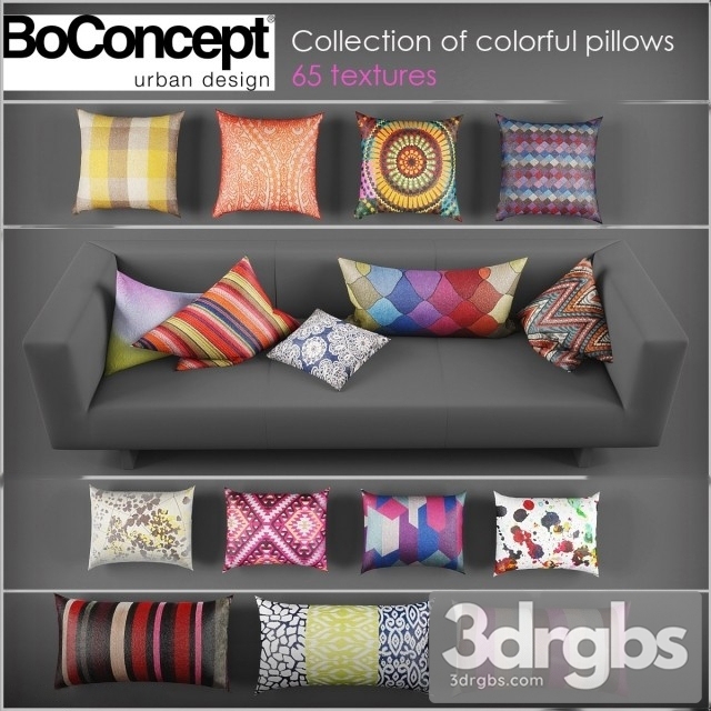 Boconcept Pillows 01 3dsmax Download - thumbnail 1