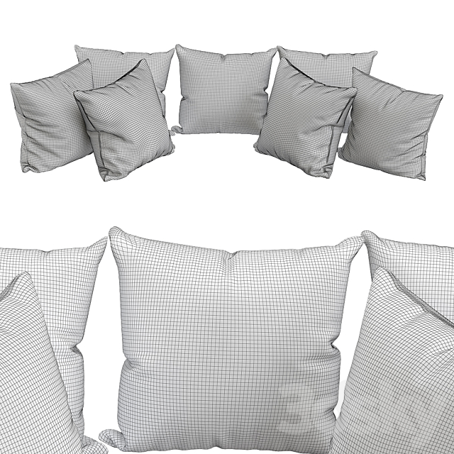 Brookhaven throw pillow 3ds Max - thumbnail 2